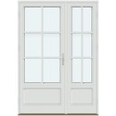 2 asymmetrisk rammer med panel og 2 vandrette og 1 lodret sprosse