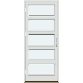 Terrassedøre med aluminiumsprofiler (Lager) (Én ramme, udadgående åbning)