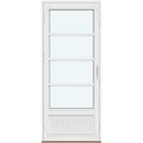 1 ramme med glas og 3 vandrette sprosser, panel
