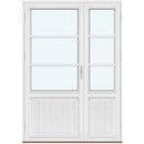 2 asymmetrisk rammer med panel og 2 vandrette sprosser