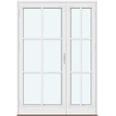 2 asymmetrisk rammer med 2 vandrette og 1 lodret sprosse