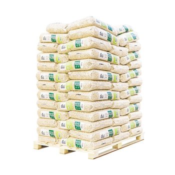 Træpiller (48 poser pakket på en træpalle (720 kg))